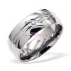 Dámsky titánový prsteň so zirkónom 20,6 mm